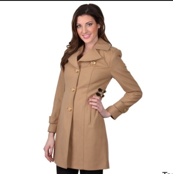 KENNETH Cole | Single Breasted Wool Coat - Picture 2 of 4